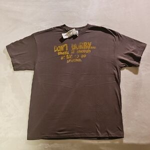 Delta Men's Green Short Sleeve Tee with Yellow Graphic